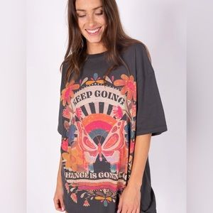 Natural Life Chandler Oversized Graphic Tee Shirt Dress